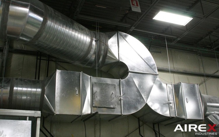 conduits de ventilation industriel