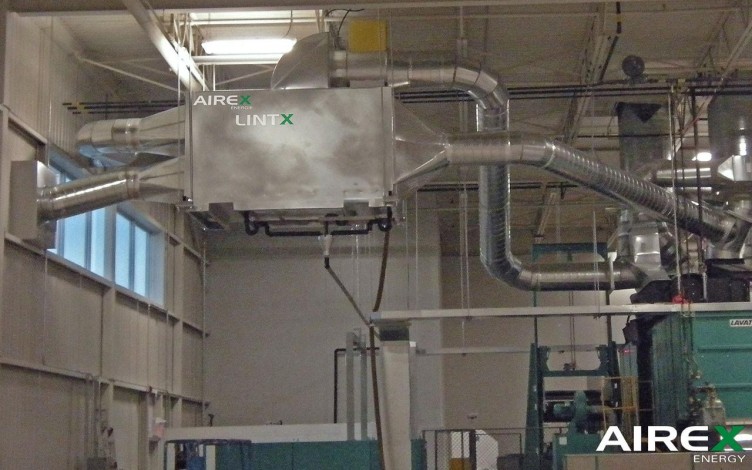 Lintx - Unité de récupération de chaleur pour les sécheuses industrielles